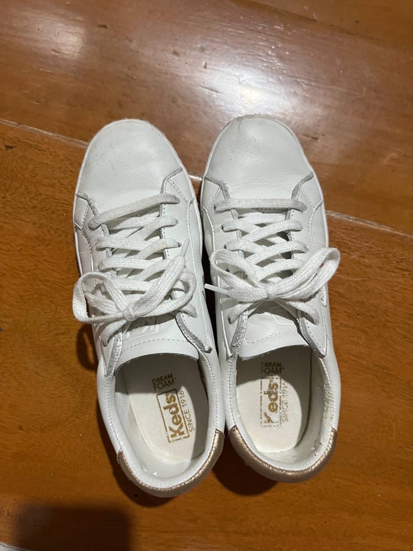 Keds ace hotsell leather rose gold
