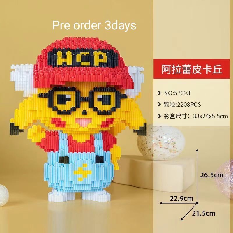 Original Pokemon Lego Pikachu blocks bearbrick, Hobbies & Toys, Toys ...