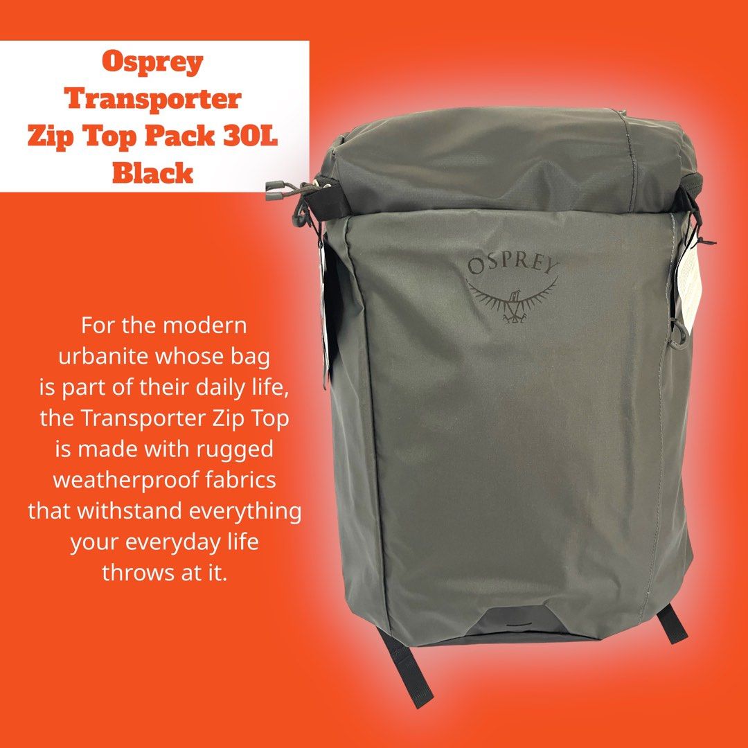 Osprey transporter zip black best sale