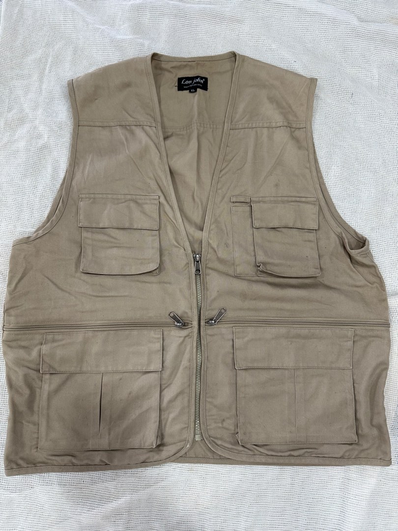 Outdoor earth tone vest, Men's Fashion, Tops & Sets, Vests on Carousell