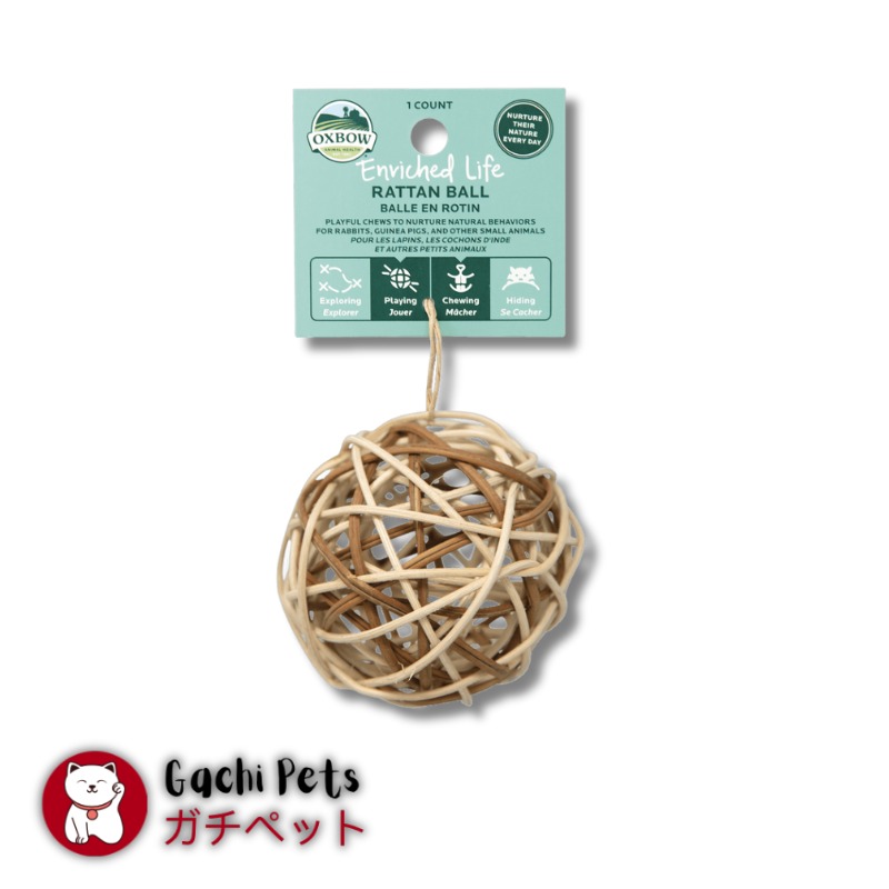Oxbow Enriched Life Toys for Rabbits, Guinea Pigs, Chinchillas Rattan