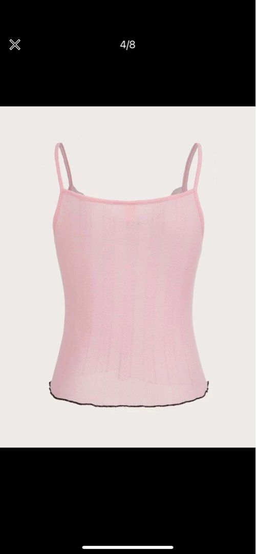 Ribbon cami top, Women's Fashion, Tops, Sleeveless on Carousell