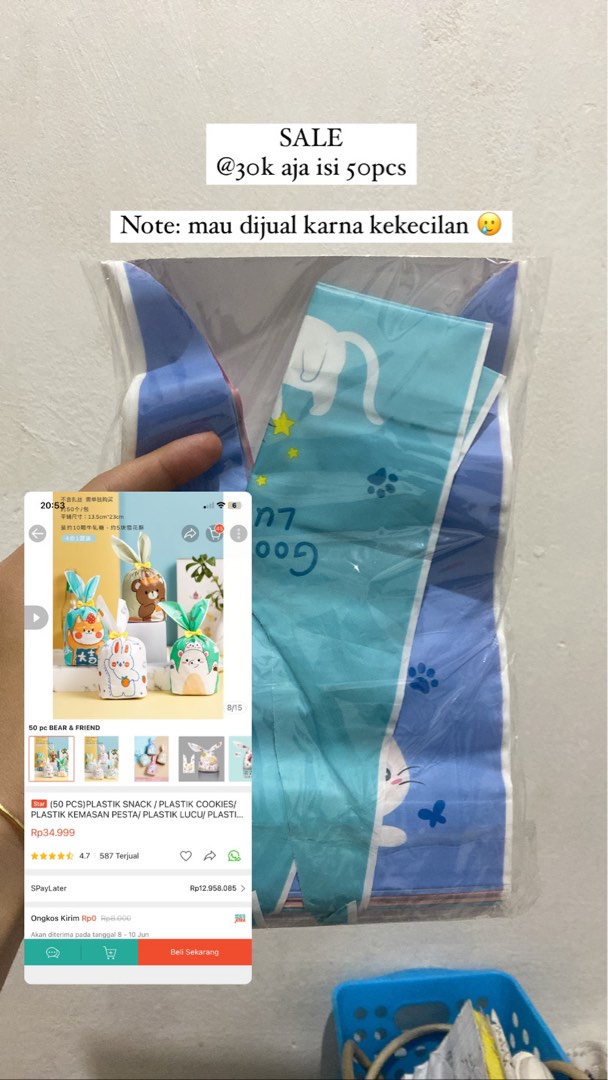 PLASTIK/Goodie Bag/ Bingkisan Ulang tahun /PLASTIK COOKIES on Carousell
