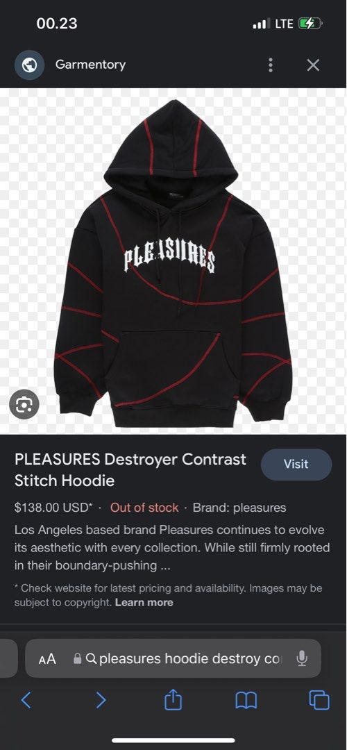 Pleasures destroyer sale hoodie