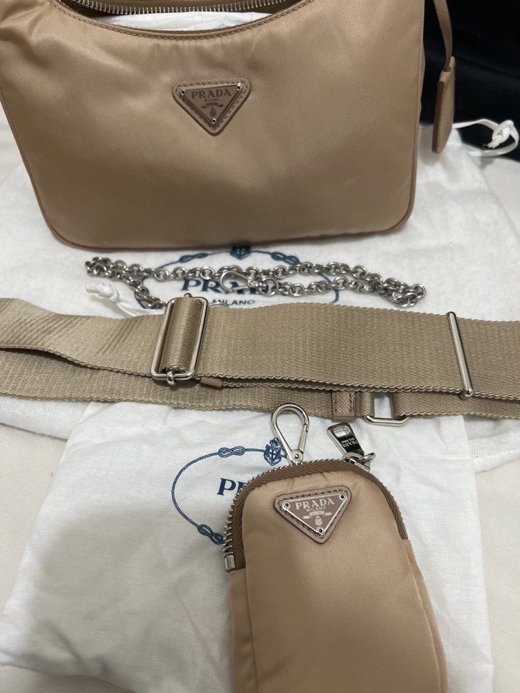 Prada multi pochette nude store