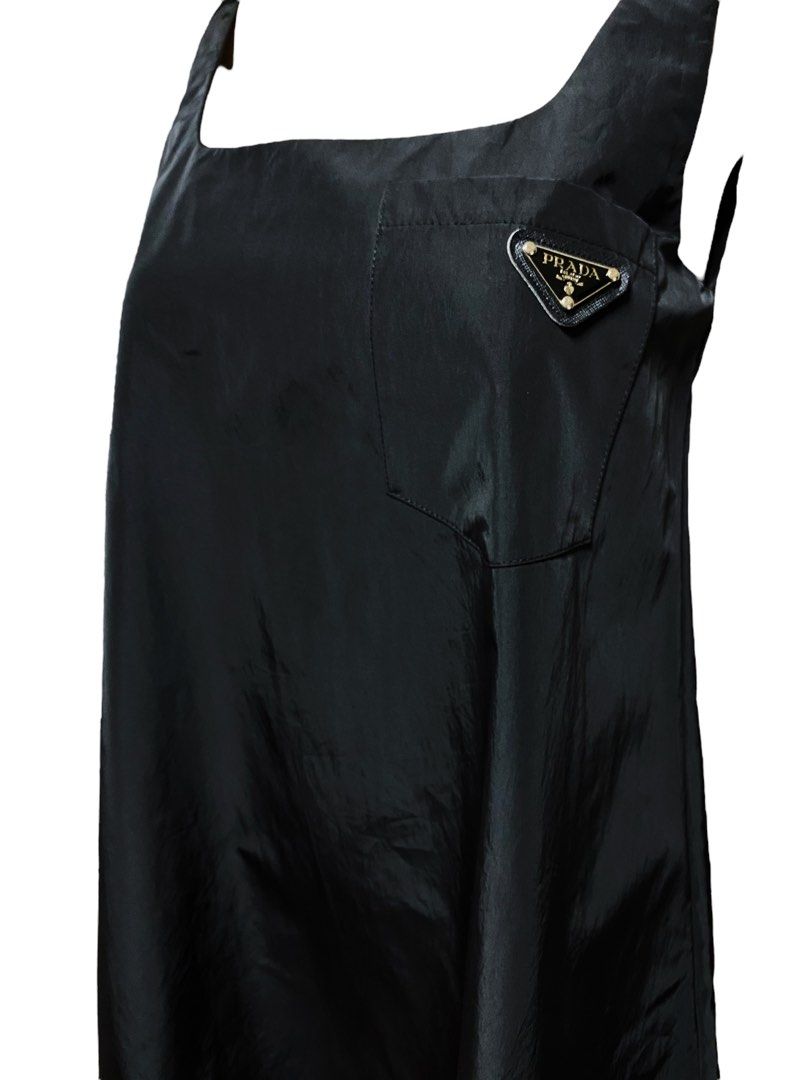 Prada Women s Nylon Gabardine Mini Dress Black Moda 58 OFF