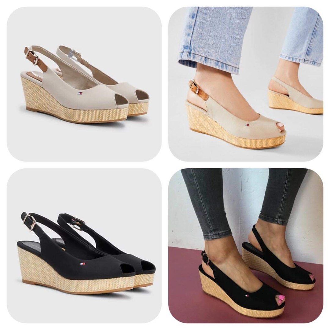 Tommy hilfiger sales slingback wedges