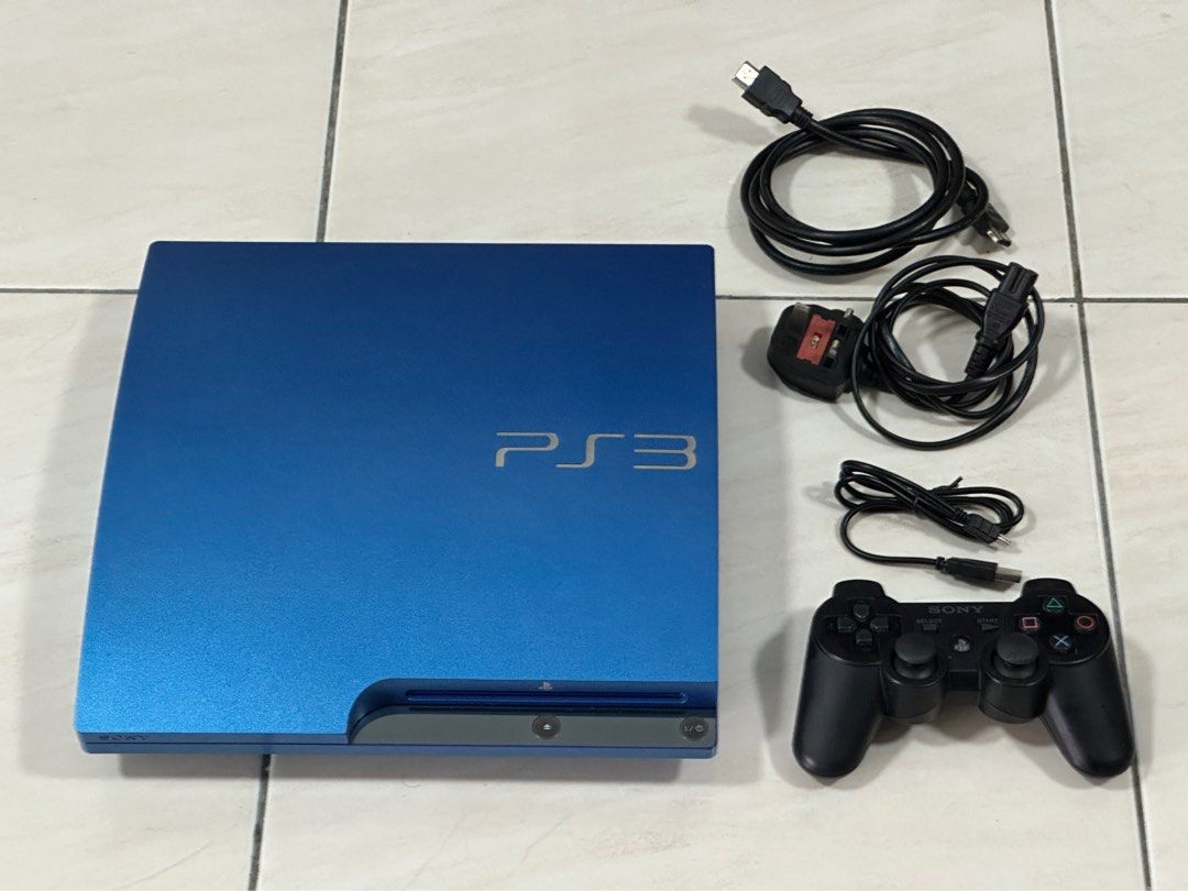 Sony Playstation 3 (PS3) Slim Splash Blue LIMITED EDITION