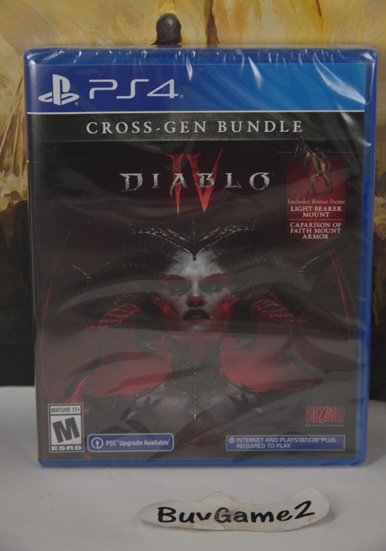 全新送PS5版+2個裝備DLC) PS4 Diablo 4 暗黑破壞神IV (日版/ 美版/ 香港行貨, 中文/ 英文), 電子遊戲, 電子遊戲,  PlayStation - Carousell