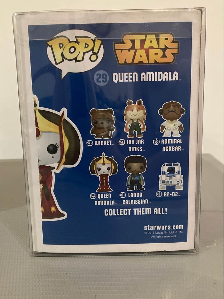 Queen Amidala (Category: Designer & Blind Box Toys) located in Makati City. Submitted by asctoysltdph (Listing ID 1235895100, Image 2). Description: For Sale Queen Amidala Funko #29 Slighty Warped Funko protector and box Payment Method: Cash/GCash Funko protector included slightly warped. .