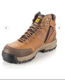 Ready Stock  !! Caterpillar  Men's  # P722609 Device Waterproof  Side-Zip Composite Toe Safety Boot