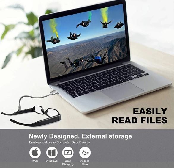 Ready Stock! Camera Spectacle Glasses | Wireless Hidden CCTV Spy Cam ...