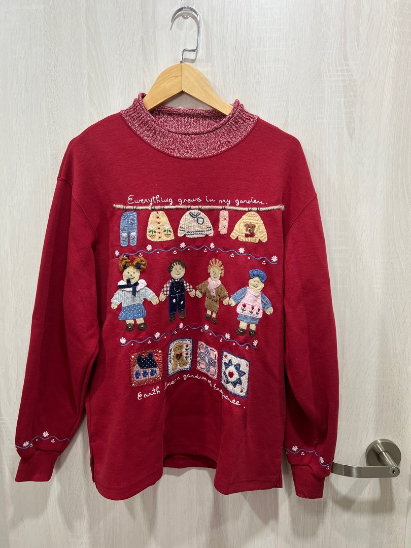 Red holiday clearance sweater