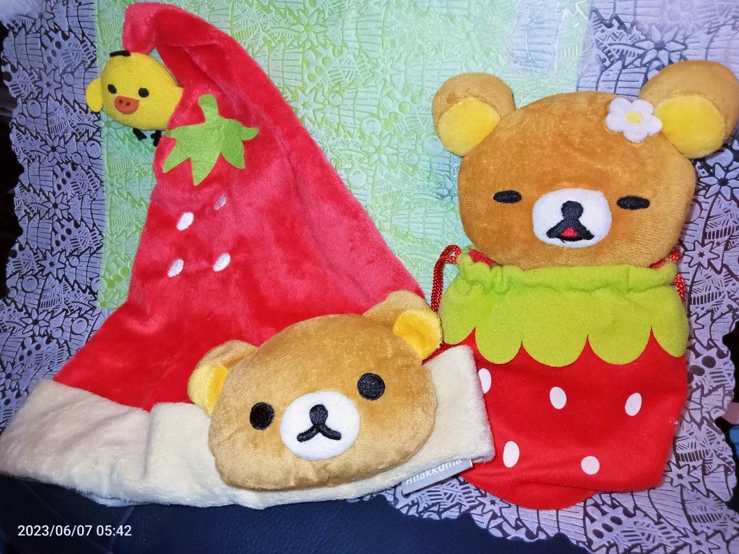 RILAKKUMA strawberry series (RARE) on Carousell