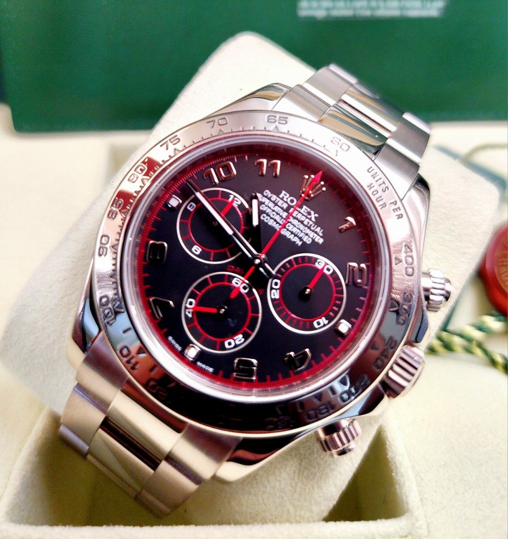 Rolex Daytona White Gold 116509 Racing Dial Full Set Luxury