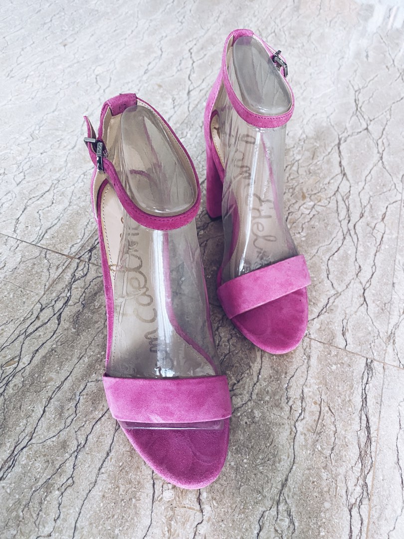 Sam edelman pink suede heels store