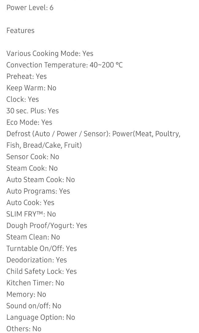 Samsung Microwave Oven 28L, TV & Home Appliances, Kitchen Appliances