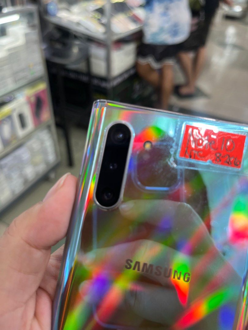 SAMSUNG NOTE 10 8/256 DUALSIM OPENLINE NTC APPROVED NO ISSUE (Category: Samsung) located in Pasig City. Submitted by fairgadgetshop (Listing ID 1235923819, Image 2). Description: OPEN FOR SALE, SWAPPING OR TRADE-IN WE ARE BUYING PRELOVED OR BRANDNEW (EVEN BY BULK) ALL KINDS OF GADGET LAPTOP, IPHONES, ANDROID SMARTPHONES, APPLE WATCH, IPAD ETC. MESSAGE US FOR MORE INFO.✨🧡 (RFS: BUY & SELL) Selling Preloved: SAMSUNG NOTE 10 8/256 DUALSIM OPENLINE 