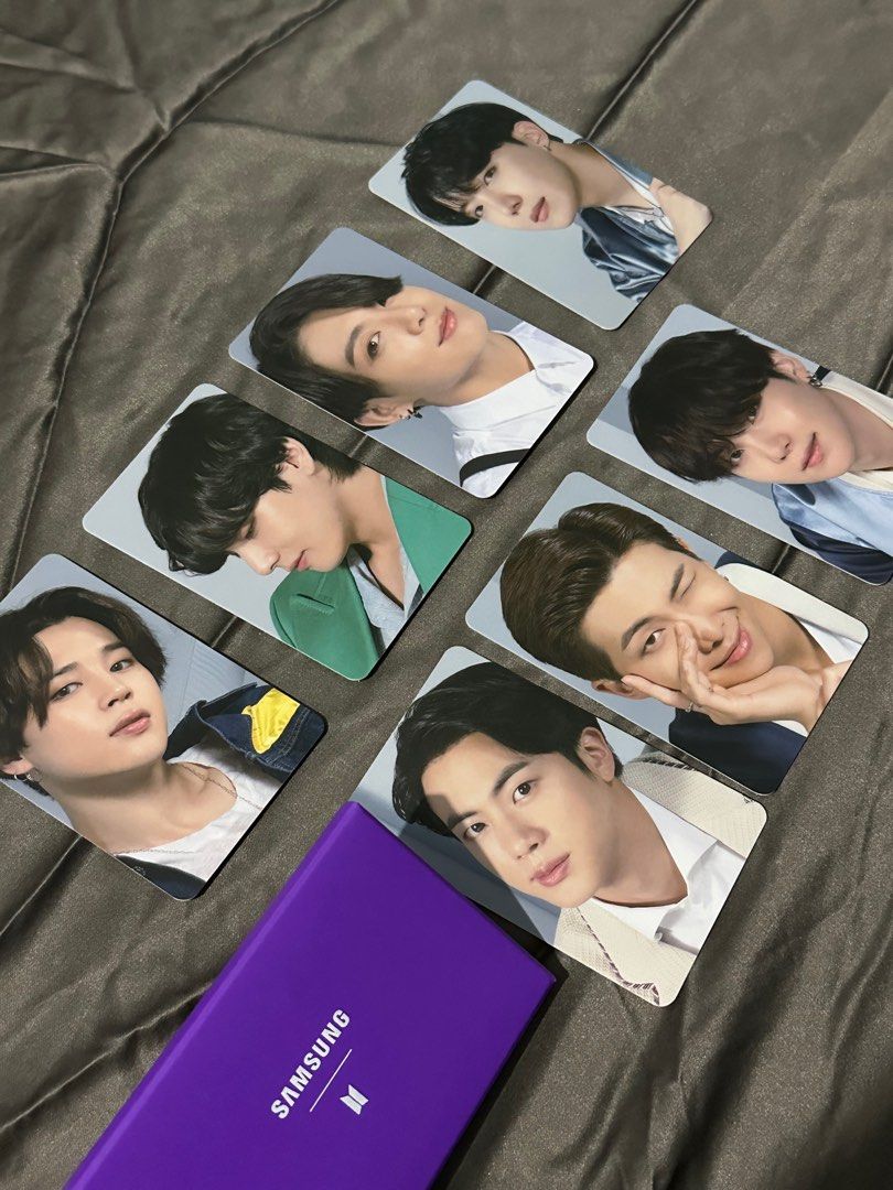 SAMSUNG X BTS PHOTOCARD (Category: K-Wave Merchandise) located in Manila. Submitted by thingsntrinkets (Listing ID 1236017481, Image 1). Description: Sold as set.