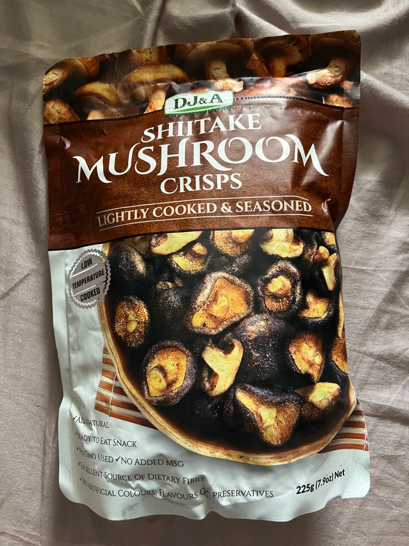Shiitake Mushroom Crisps, Food & Drinks, Packaged & Instant Food on