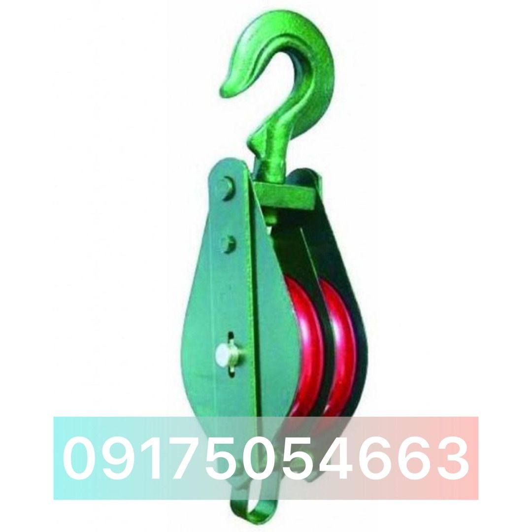 Steel Pulley Block For Nylon /abaca Rope Double w/ Hook on Carousell
