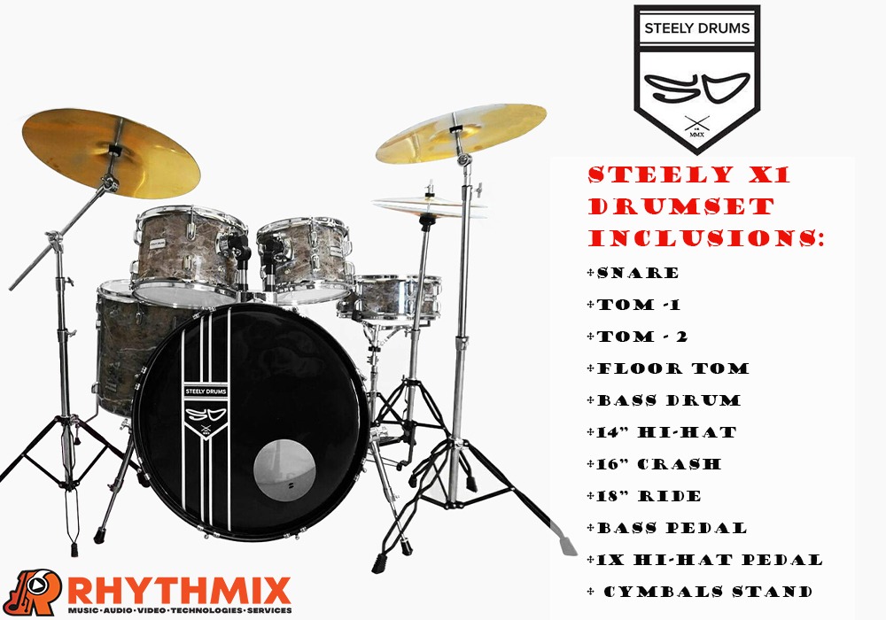 Steely sales drum set