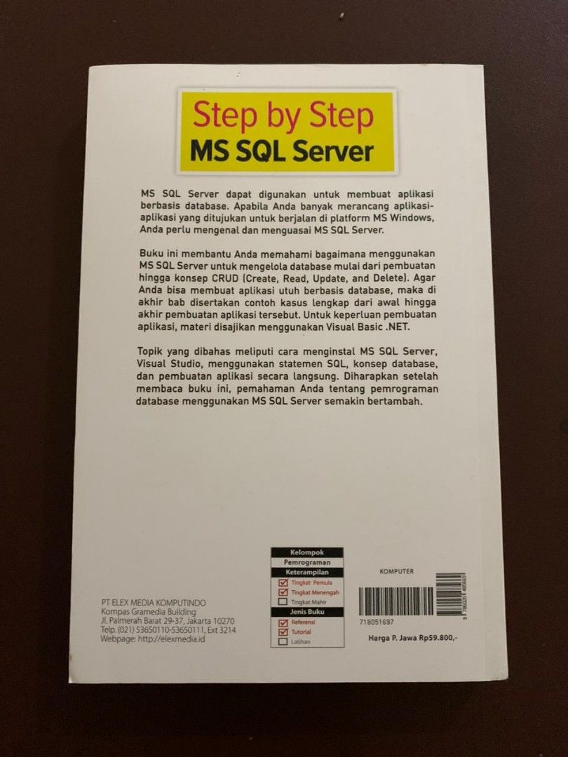 Step by step MS SQL Server, Buku & Alat Tulis, Buku di Carousell