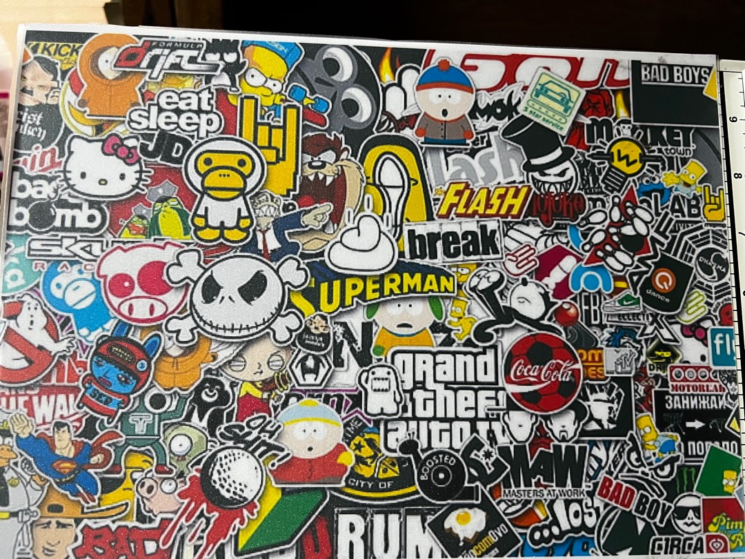 Sticker Bomb A4 size, Hobbies & Toys, Stationery & Craft, Art & Prints