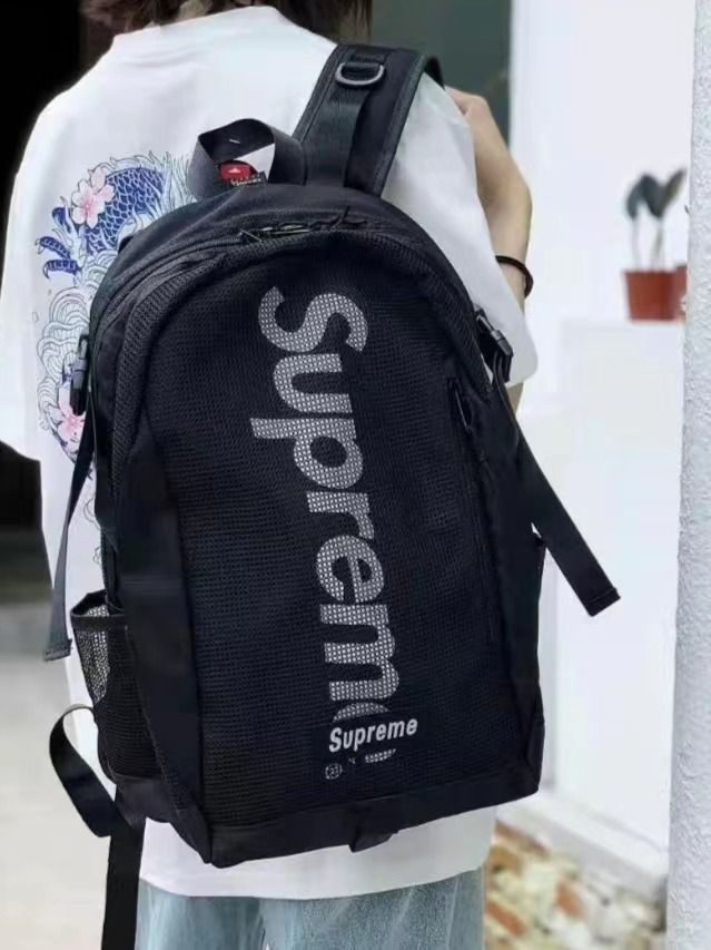 🛒Supreme SS20 Week 1 Backpack 3M反光logo 大容量雙肩背包, 男裝, 袋