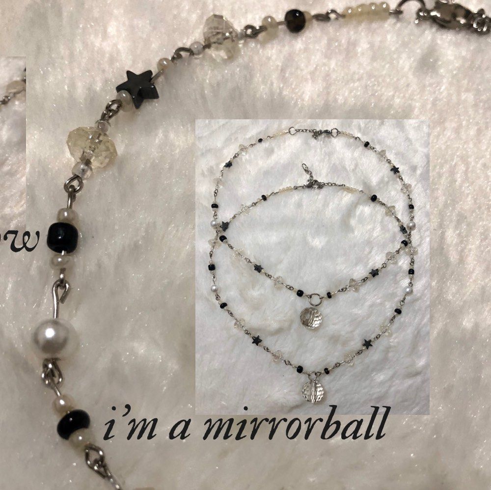 Taylor Swift Mirrorball inspired necklace, Women's Fashion, Jewelry