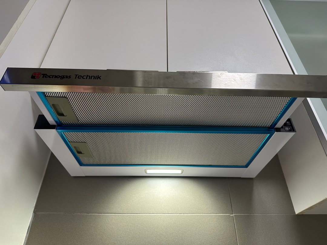 Tecnogas 60cm Double Motor Range Hood TRH6022IX (White with Stainless