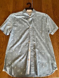 Ted Baker mens short sleeve button up shirts Size 3