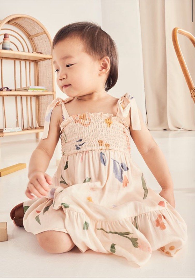The Closet Lover Kids Cara Smocked Dress Babies Kids Babies Kids Fashion on Carousell