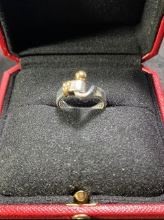 Tiffany & Co. 18K金+925純銀戒指 全新真品