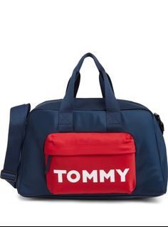 Tommy Hilfiger TH Elsie Large Nylon Colorblock Duffle /Gym / Weekender Bag