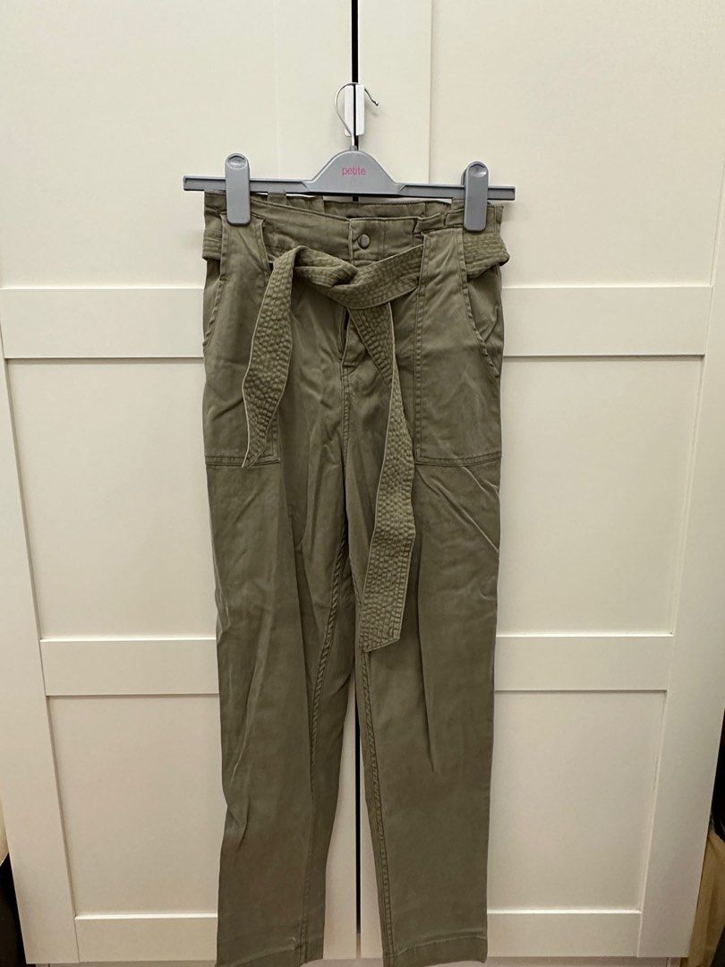 Topshop paperbag utility trousers top