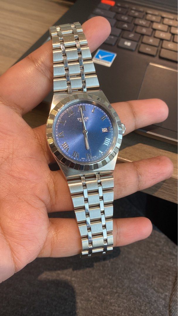 Full Set] Tudor Royal 38mm Blue, Luxury, Watches on Carousell
