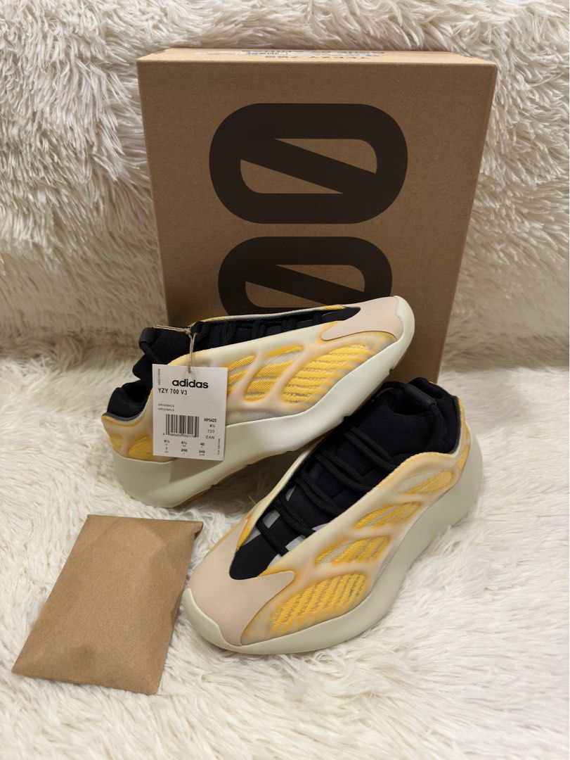 yeezy 700 v3 safflower on feet