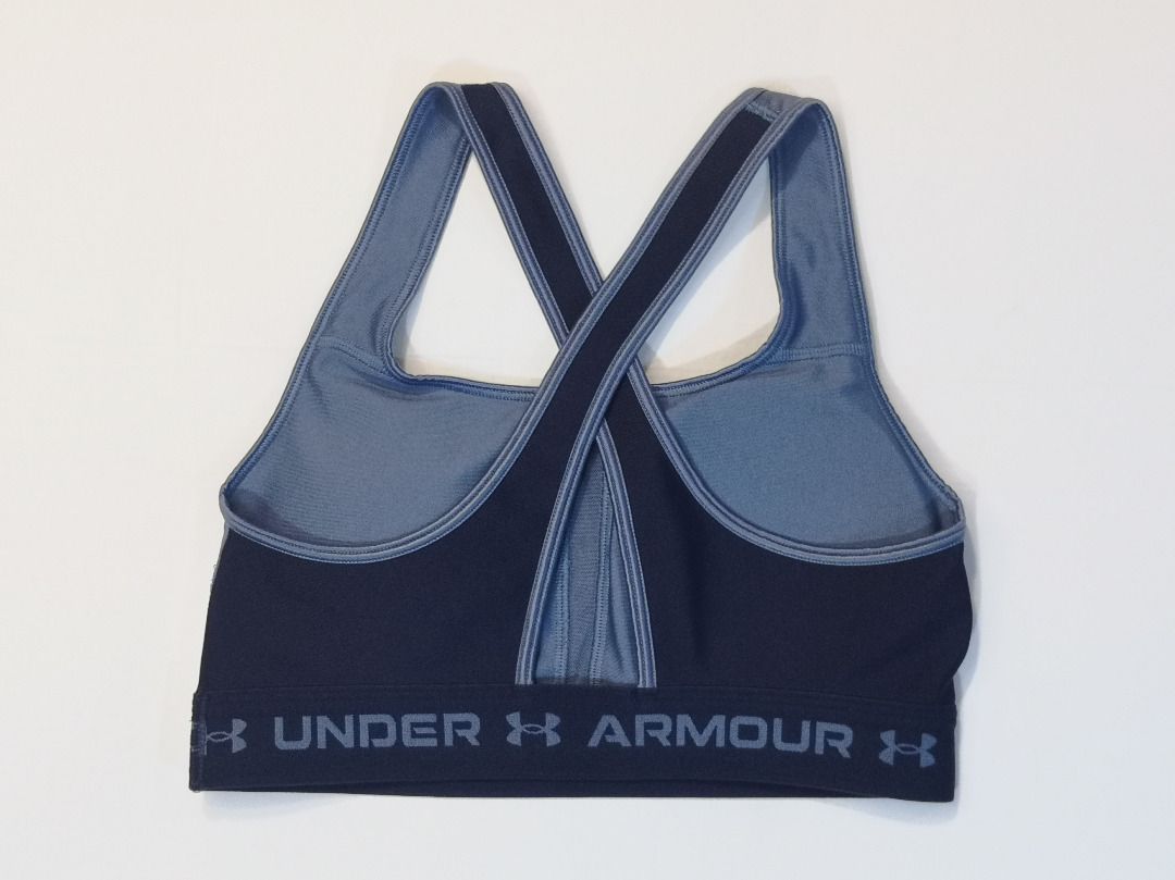 Under Armour Crossback Matte/Shiny Sports Bra Womens