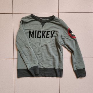Uniqlo UT kids mickey mouse sweater green red disney