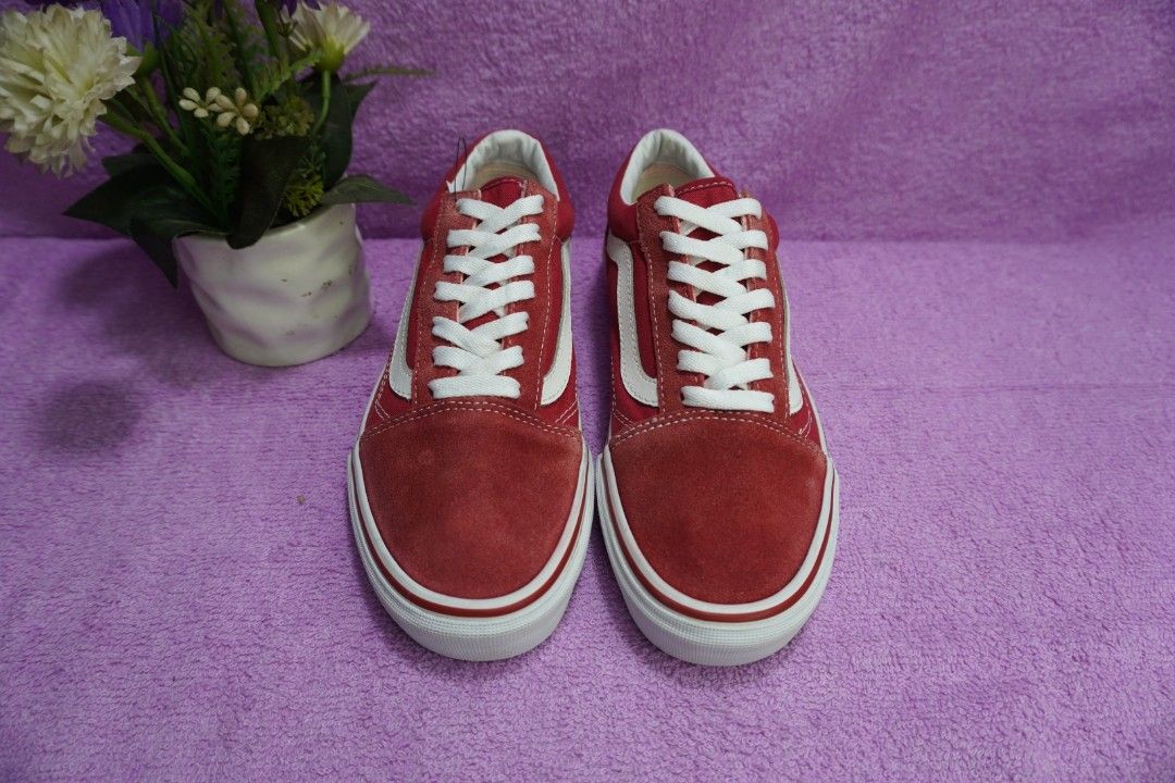 Vans Old Skool Classic Red Racing 500714 Size 38 Insole 24 cm Made in Vietnam on Carousell
