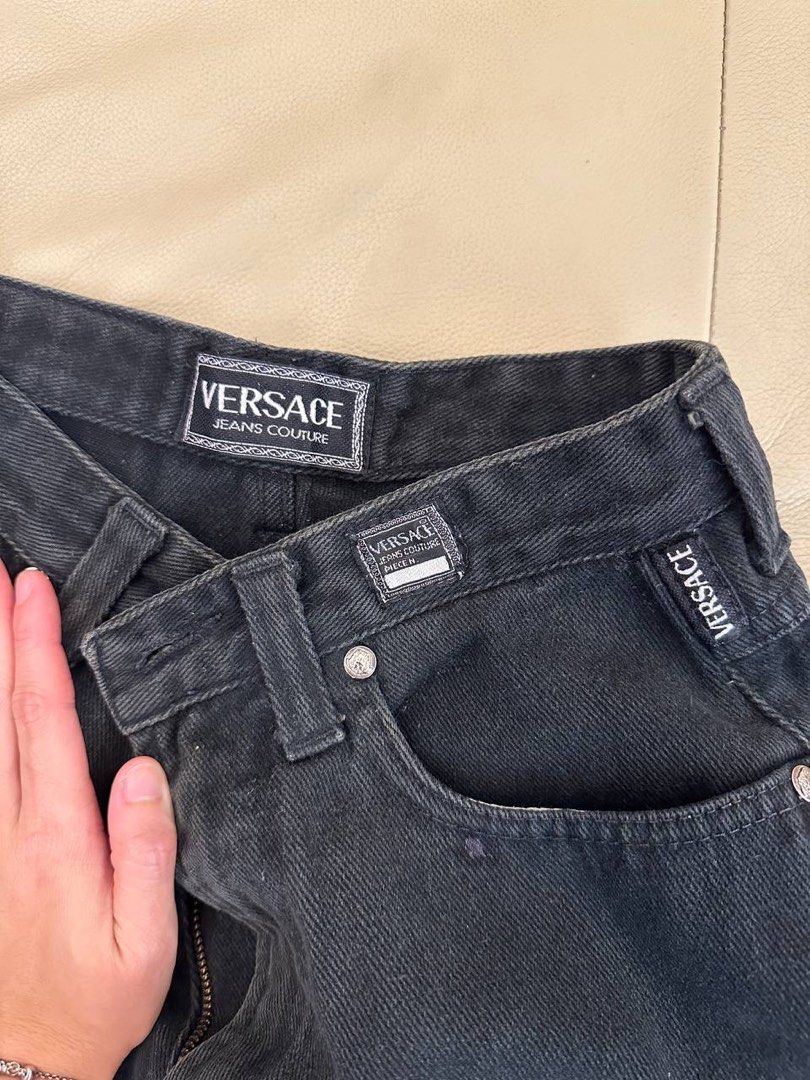 Versace Jeans Couture High Waist Black Jeans