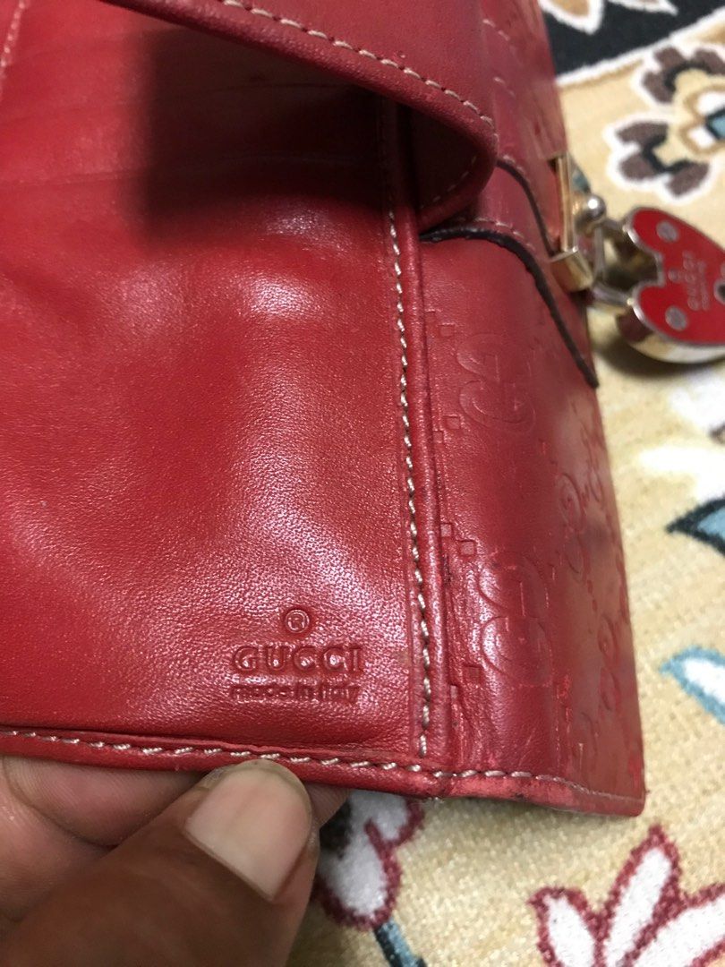 Vintage Gucci Leather Purse, Luxury, Bags & Wallets on Carousell