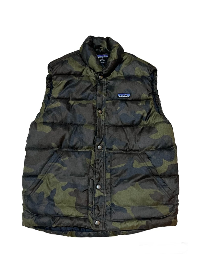 VINTAGE PATAGONIA PUFFER VEST CAMO OUTDOOR STREET WEAR