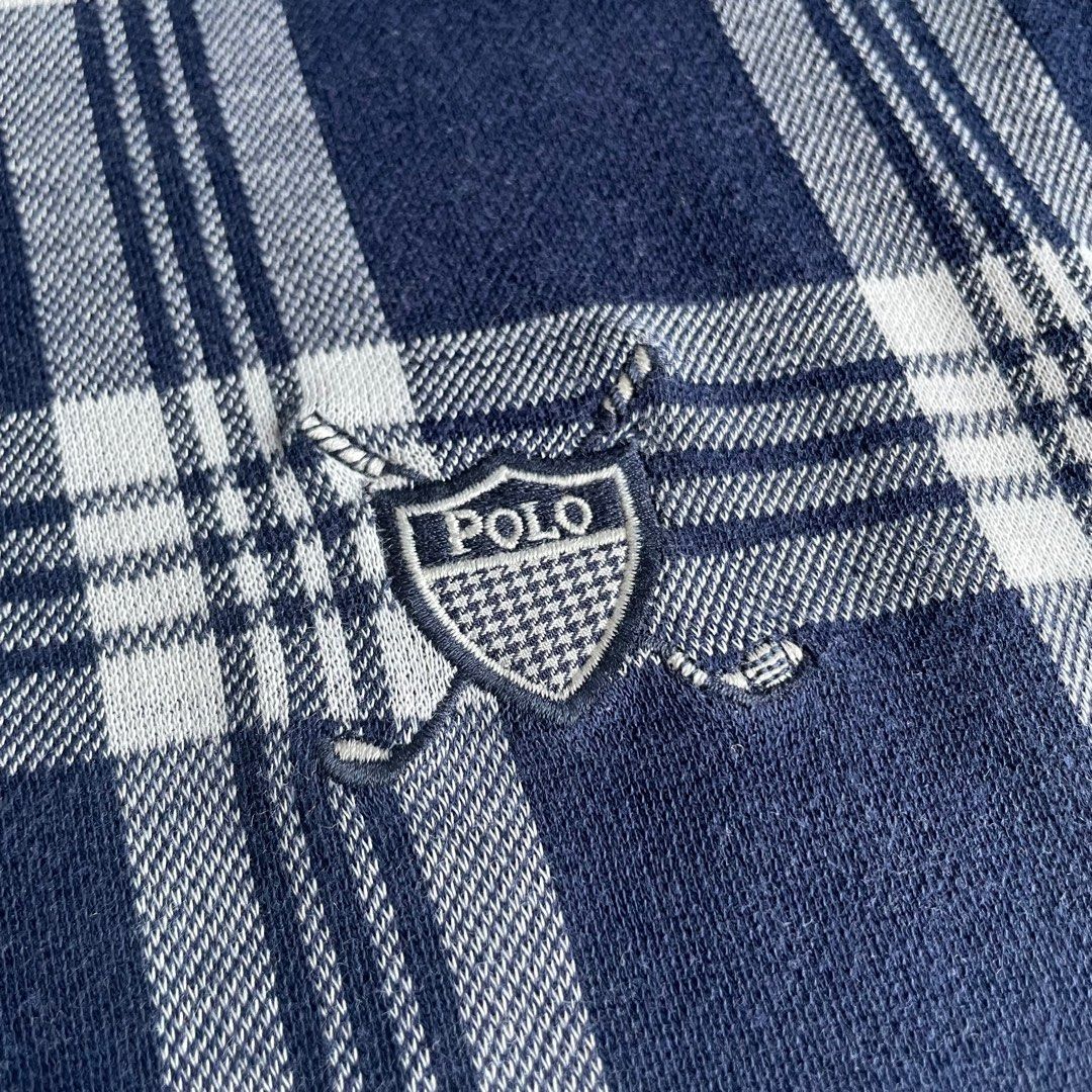 Checkered online golf shirt