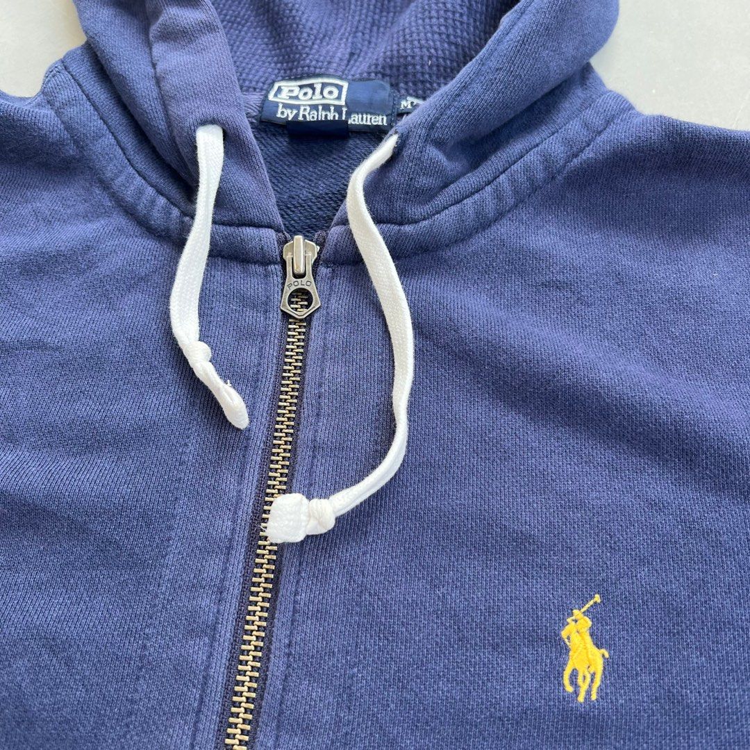 Vintage Polo Ralph Lauren Navy Zip Up Hoodie