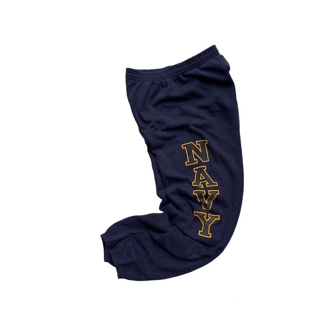 Vintage US NAVY Blue Jogging Pants Men s Fashion Bottoms