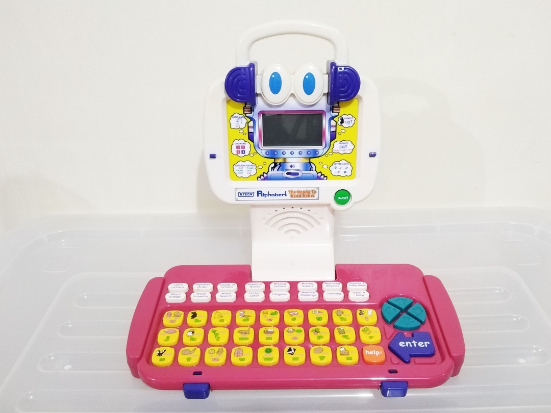 VTech Alphabert Ready to Read Robot Laptop Alphabet Toy for Baby Kids