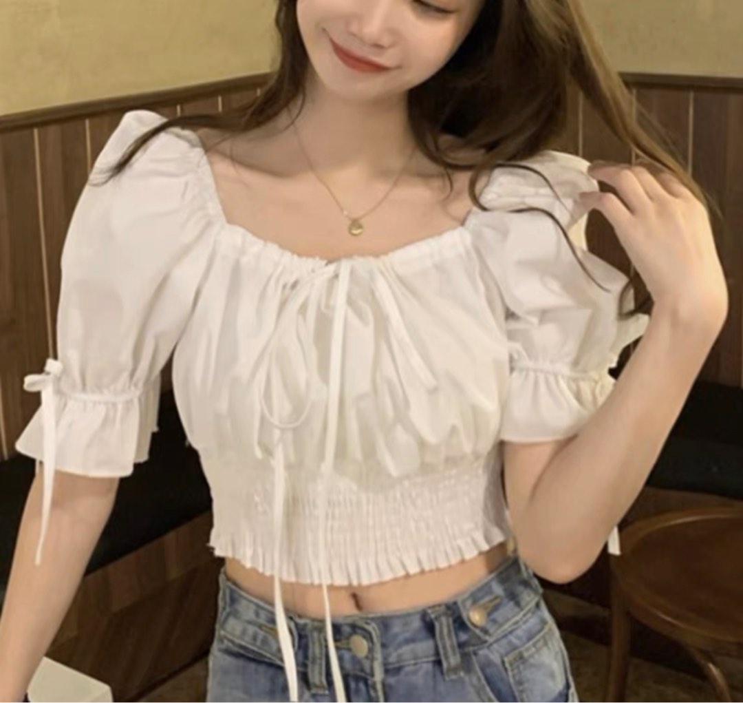 B2 White Off Shoulder optional Female Top shirt Women s