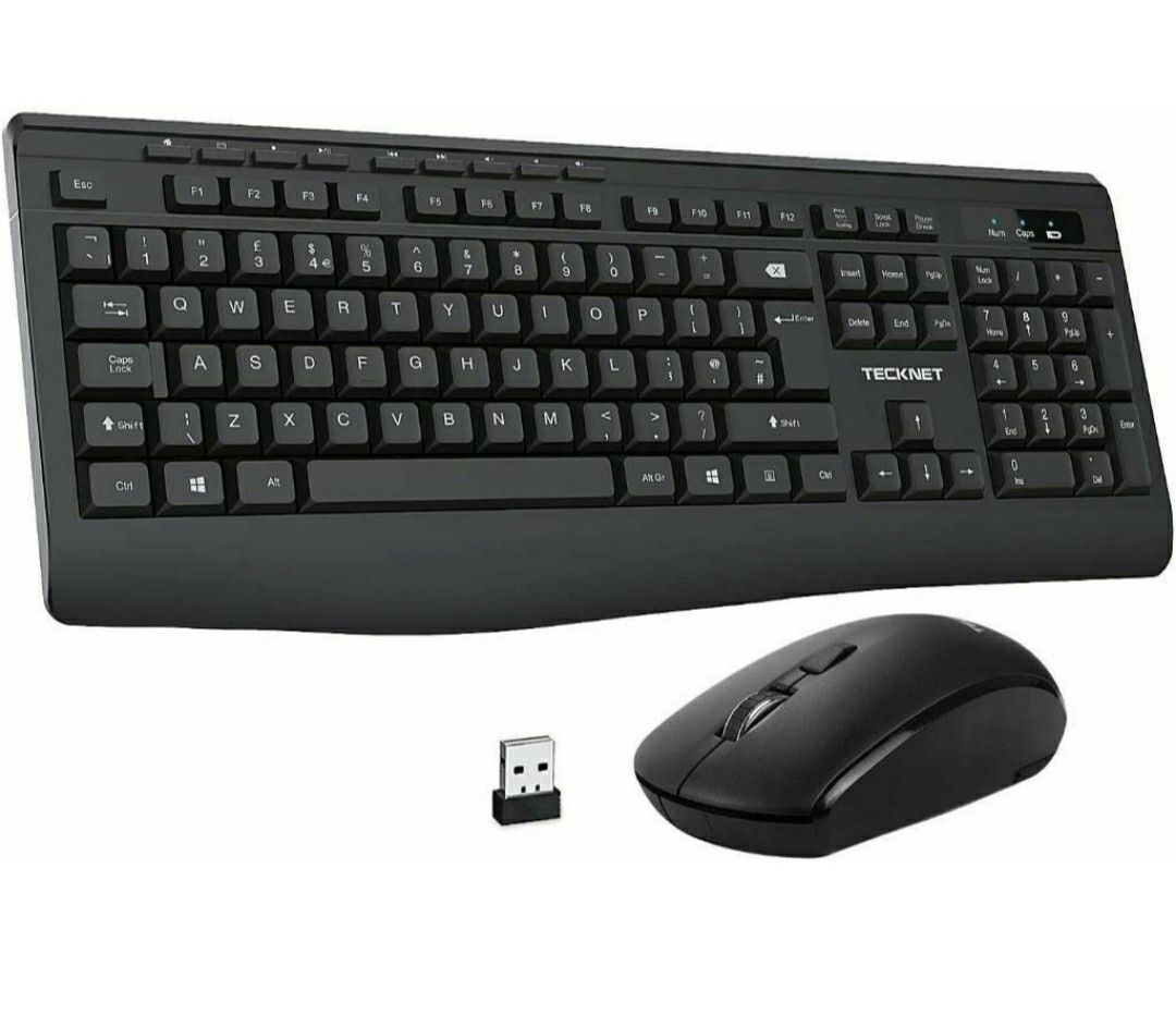 Wireless Keyboard and Mouse TeckNet, Computers & Tech, Parts